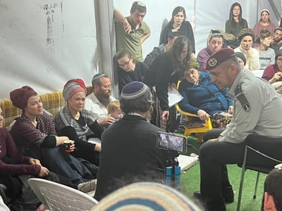 הרמטכ"ל כוכבי מגיע לנחם את משפחת הרב דרוקמן