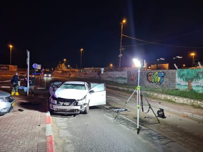 שני פצועים מפיצוץ ברכב בנתניה, שרידי אמל"ח אותרו