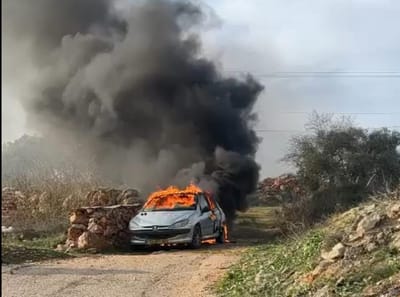 השב"כ עצר תושב מעלה אפרים בחשד להצתת רכב פלסטיני
