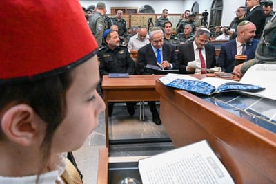 פורים תשפ"ג | נתניהו והרצוג בקריאות מגילה