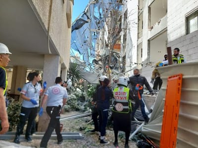 זירת הקריסה (תיעוד מד"א)