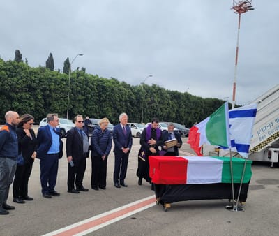 תיעוד: הפרידה מהנרצח האיטלקי בפיגוע