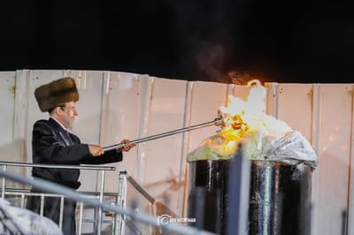 גלריה: ההדלקה הראשונה במירון ל"ג בעומר תשפ"ג