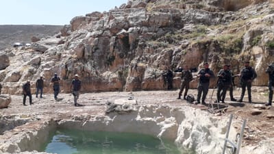 במקום חאן אל אחמר: המנהל האזרחי הרס מעיין