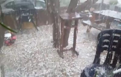 מזג האוויר השתגע: ברד כבד יורד בבקעת הירדן. צפו