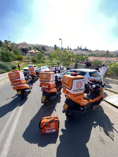 2 פצועים בתאונה בפסגת זאב, בהם אחת במצב קשה