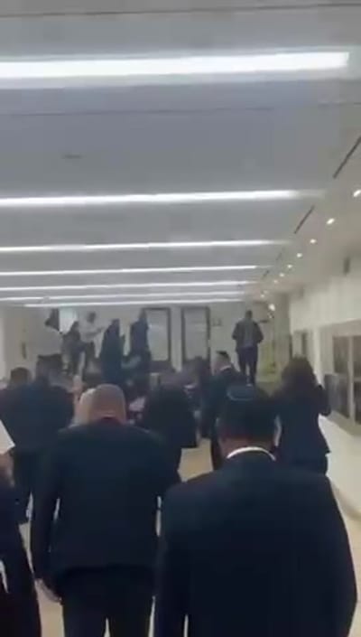 אירוע חריג: מפגינים השתוללו בכנסת. צפו