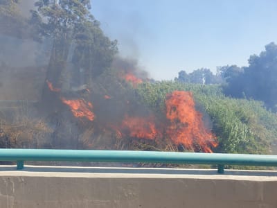 גל שריפות בגליל העליון: כביש 87 נחסם לתנועה