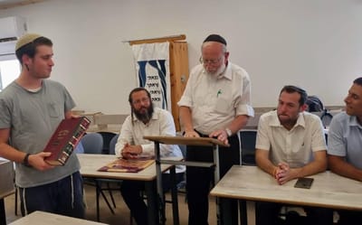 מרגש: הגמרא של יהודה דימנטמן עברה מישיבת חומש לישיבת אביתר