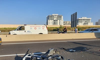 שני פצועים בתאונה סמוך לקיסריה, בהם אחד קשה