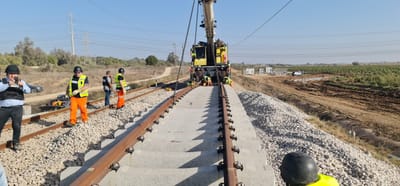 הרכבת משקמת את המסילות לשדרות ואשקלון
