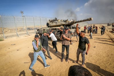מחבלים משתלטים על טנק בשבעה באוקטובר