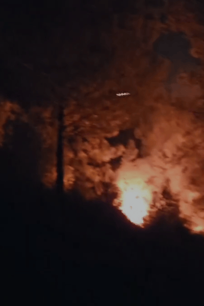 חשד להצתה: שריפה פרצה בסמוך לקיבוץ ראש צורים