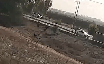 תיעוד: קרבות השוטרים מול המחבלים בקיבוץ רעים. צפו