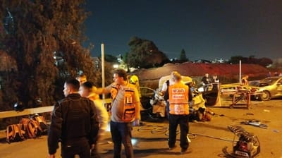 6 פצועים ביניהם אנוש בתאונה קשה בכביש 40