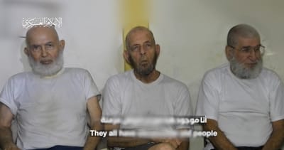 חמאס פרסם תיעוד של שלושה חטופים בחיים