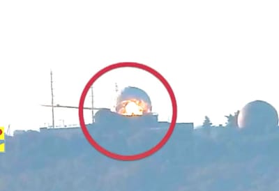 חיזבאללה מפרסם תיעוד של פגיעות בבסיס הר מירון