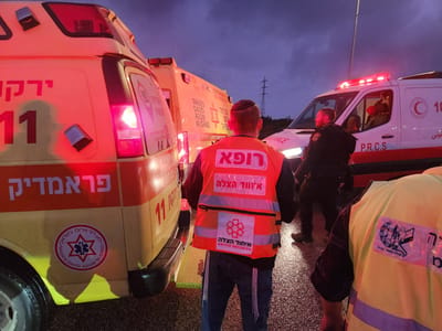 5 פצועים בתאונה בכביש 55; מתוכם 3 במצב בינוני