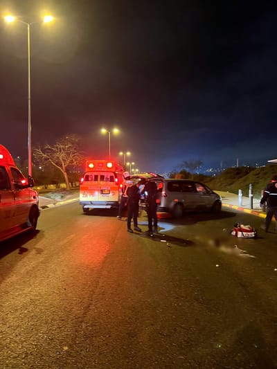 י-ם: רוכב אופנוע נפצע קשה לאחר שהחליק על הכביש