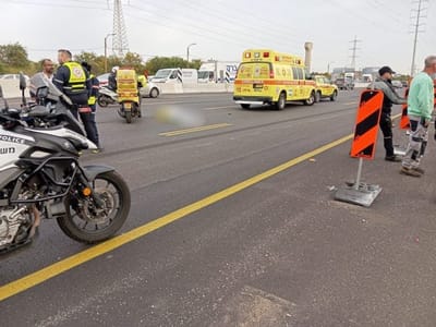 זירת התאונה בכביש 40 (דוברות מד"א)