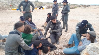 שוב פגיעה במתיישבים: כוח מג"ב הרס מבנה בבנימין