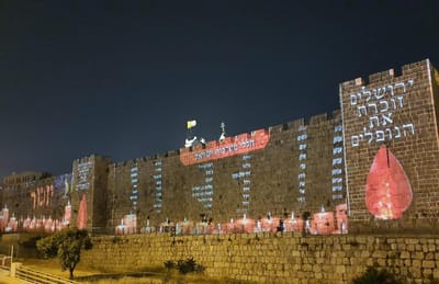 שמות הנופלים הוקרנו על חומות העיר העתיקה | צפו