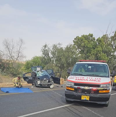 תאונת דרכים קטלנית בדרום: בן 20 במצב קשה