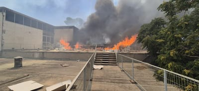 שריפה נרחבת בירושלים: מוזיאון ישראל פונה