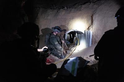 צפו: כך הושמדה המנהרה ממנה חדרו מחבלים מרפיח