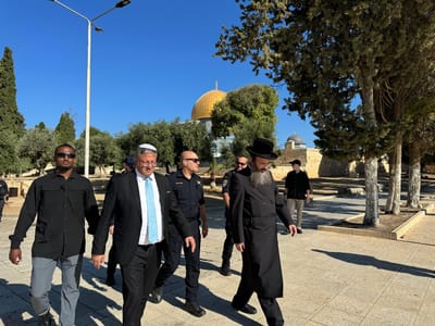 השר בן גביר עלה להר הבית: "להתפלל על החטופים"