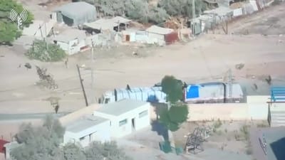 תיעוד: חוסלו מחבלים שניסו להשתלט על משאיות הסיוע