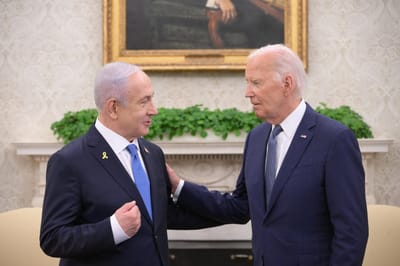 ביידן יחד עם נתניהו, אין תגובה לסנקציות עד כה