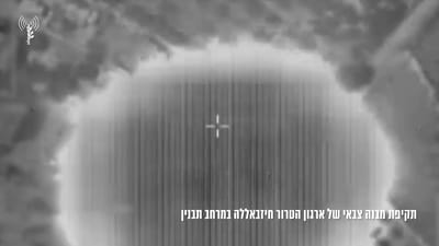 המשגר ממנו בוצע הירי לעכו הושמד: צפו בתקיפות צה"ל בלבנון