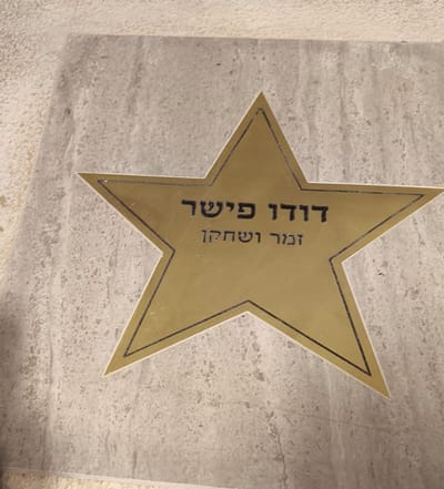 שדרת הכוכבים: הזמר והשחקן דודו פישר קיבל כוכב על שמו