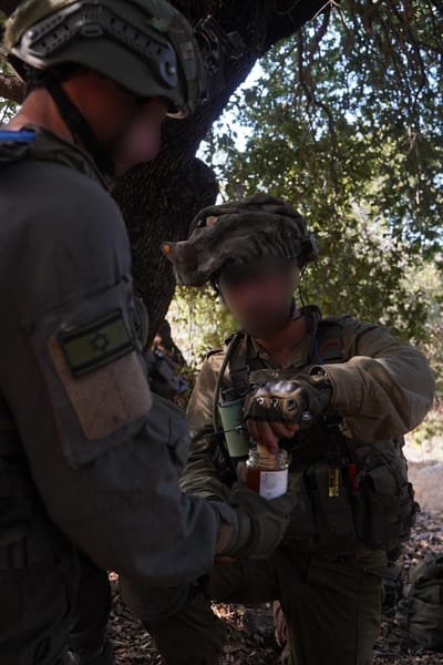 לוחמי חטיבת המילואים הראשונים בתוך לבנון