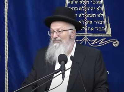 "סוכה במלחמה": שיעורו השבועי של הרב שמואל אליהו. צפו