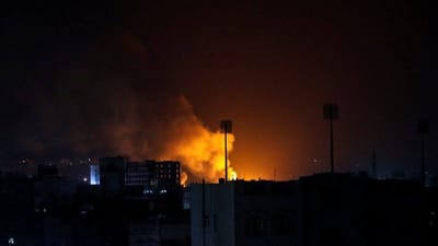 פטריית עשן ענקית: תיעוד ראשון מתקיפת צה"ל בתימן