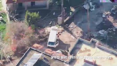 תיעוד: צה"ל חיסל פעילי חיזבאללה שהעבירו נשק בדרום לבנון