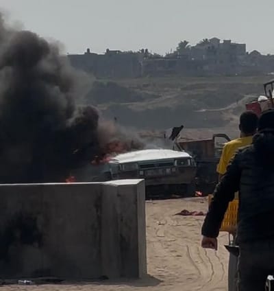 צה"ל תקף רכב ברצועת עזה: "הפר את המתווה המוסכם"
