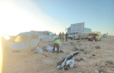 בוקר קטלני בכבישים: הרוג בתאונה בדרום, אישה נפצעה קשה בי-ם