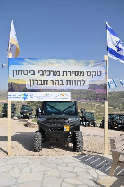 בשורה להתיישבות: הריינג'רים הגיעו לישובים בהר חברון