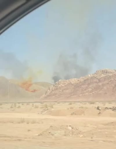 התקיפה הכי רחוקה של ישראל: עשן כתום מעל יזד