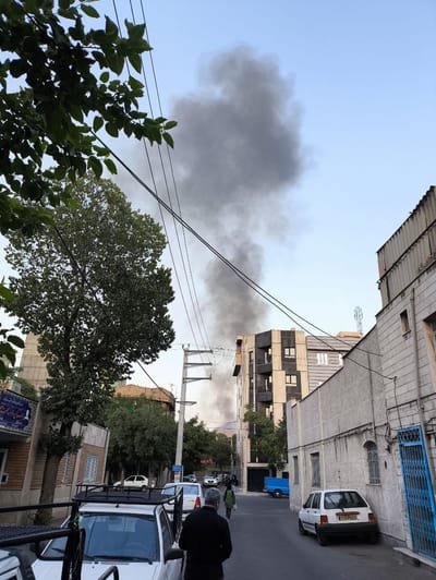 האופוזיציה באיראן מפרסמת תיעוד עשן בטהרן ממקור לא ידוע