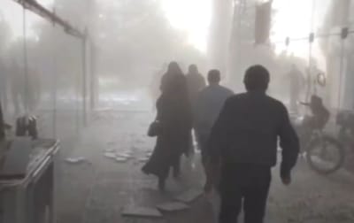 תיעוד חדש: השניות שאחרי הפצצת תאגיד השידור האיראני