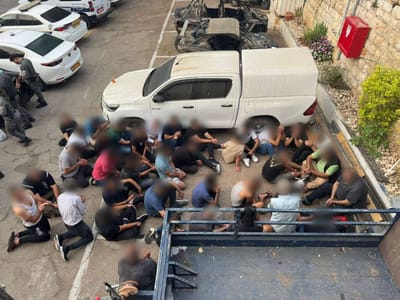מבצע נרחב: עשרות שב"חים מעזה נעצרו בנצרת