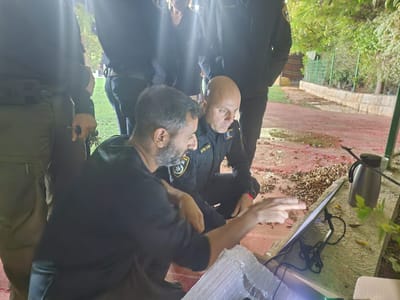 תועד מרחפן: המשטרה ארבה לחולייה החמושה ועצרה אותה אחרי מרדף
