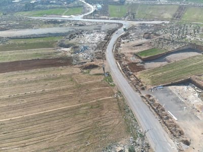 האזור אחרי ההריסה |