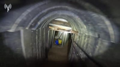 עם 3 חדרי שהייה: צה"ל השמיד מנהרה נרחבת בעזה | צפו