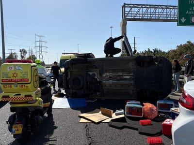 תאונת דרכים קשה בכביש 4