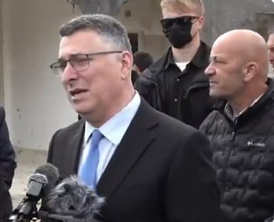 גדעון סהר באזור הנפילה בזרזיר